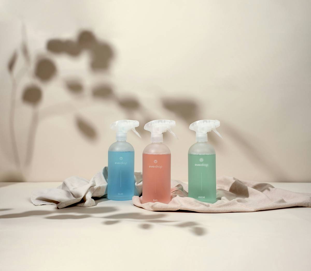 Gentle herbal cleanser application on sensitive skin